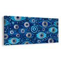 TABLEAU SUR TOILE – MOSAÏQUE ABSTRAITE DE YEUX BLEUS - TABLEAUX PAR THÈME - TABLEAUX