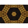 TAPETE INTERESSANTES GOLDENES MANDALA - TAPETEN MIT FENG SHUI-MOTIVEN - TAPETEN