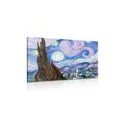 CANVAS PRINT REPRODUCTION OF STARRY NIGHT - VINCENT VAN GOGH - ABSTRACT PICTURES - PICTURES