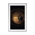 POSTER MIT PASSEPARTOUT HARMONISCHE KRAFT DES BUDDHA - FENG SHUI - POSTER