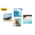 CANVAS PRINT SET TOUCH OF THE SEA - SET OF PICTURES - PICTURES