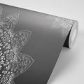 SELF ADHESIVE WALLPAPER MODERN ELEMENTS OF A MANDALA IN BLACK AND WHITE - SELF-ADHESIVE WALLPAPERS - WALLPAPERS