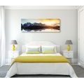 CANVAS PRINT WONDERFUL SUNSET IN THE MOUNTAINS - PICTURES OF NATURE AND LANDSCAPE - PICTURES