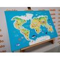 QUADRO MAPPA PER BAMBINI COI NOMI DELLA SLOVACCHIA - QUADRI MAPPE - QUADRI