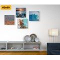 CANVAS PRINT SET CHARMING SEASCAPE - SET OF PICTURES - PICTURES