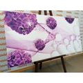 CANVAS PRINT FLOWERS WITH ABSTRACT ELEMENTS - ABSTRACT PICTURES - PICTURES