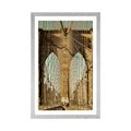 POSTER WITH MOUNT MANHATTAN BRIDGE IN NEW YORK - CITIES - POSTERS