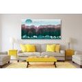 IMPRESSION SUR TOILE JUNGLE DANS UN DESIGN MODERNE - IMPRESSION SUR TOILE DE NATURE ET PAYSAGE - IMPRESSION SUR TOILE