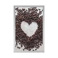 POSTER COFFEE BEAN HEART - WITH A KITCHEN MOTIF - POSTERS