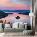 WALL MURAL LAKE AT SUNSET - WALLPAPERS NATURE - WALLPAPERS