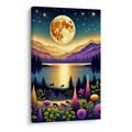 TABLOU PEISAJ NOCTURN MAGIC CU LUNĂ - TABLOU NATURĂ ȘI PEISAJE NATURALE - TABLOURI