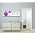 CANVAS PRINT FLOWERS WITH AN ABSTRACT BACKGROUND - ABSTRACT PICTURES - PICTURES