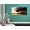 TABLEAU SUR TOILE – NUAGES SUR LA VILLE - TABLEAUX DE LA VILLE - TABLEAUX