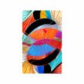 POSTER MEHRFARBIGE ABSTRAKTION - ABSTRAKT UND GEMUSTERT - POSTER
