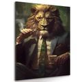 IMPRESSION SUR TOILE ANIMAL GANGSTER LION - IMPRESSIONS SUR TOILE ANIMAL GANGSTERS - IMPRESSION SUR TOILE