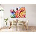 CANVAS PRINT ROSES IN SHADES OF PINK - PICTURES FLOWERS - PICTURES