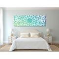 CANVAS PRINT BLUE-GREEN MANDALA - PICTURES FENG SHUI - PICTURES