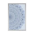 AFFICHE MANDALA DÉTAILLÉ EN BLEU - FENG SHUI - AFFICHES