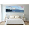 CANVAS PRINT VIEW OF MOUNT FUJI - PICTURES OF NATURE AND LANDSCAPE - PICTURES