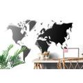 SELF ADHESIVE WALLPAPER ABSTRACT WORLD MAP IN BLACK AND WHITE - SELF-ADHESIVE WALLPAPERS - WALLPAPERS