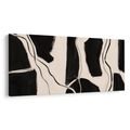 TABLEAU SUR TOILE – FORMES MINIMALISTES EN NOIR ET BLANC - IMAGES FORMES ABSTRAITES - TABLEAUX