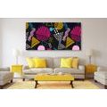 WANDBILD MODERNES MEMPHIS-MUSTER - POP-ART-BILDER - BILDER