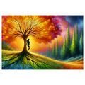 OBRAZ TAJEMNÁ SILUETA U STROMU ŽIVOTA - OBRAZY STROMY ŽIVOTA - OBRAZY
