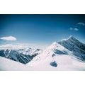 FOTOTAPETE SCHNEEBEDECKTE BERGE - TAPETEN MIT NATURMOTIVEN - TAPETEN