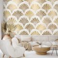 TAPÉTA ARANY ART DECO KAGYLÓK - MINTÁS TAPÉTÁK - TAPÉTÁK