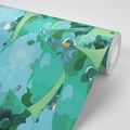 PAPIER PEINT ABSTRACTION DE JARDIN DE FEUILLES - PAPIER PEINT NATURE - PAPIER PEINT