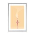 POSTER CON PASSEPARTOUT BALLERINA - MOTIVI DALLA NOSTRA OFFICINA - POSTER