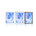 POSTER – DENTE DI LEONE IN VERSIONE BLU - FIORI - POSTER