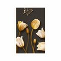 POSTER TULIPS WITH A GOLDEN THEME - FLOWERS - POSTERS