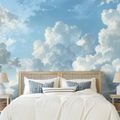 TAPETA PAHULJASTI BIJELI OBLACI NA PLAVOM NEBU - TAPETE PRIRODA - TAPETE