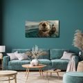 WANDBILD WASSERSPASS MIT OTTER - BILDER TIERE - BILDER
