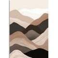 CANVAS PRINT ABSTRACT MOUNTAIN SHAPES - PICTURES OF ABSTRACT SHAPES - PICTURES