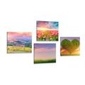 BILDER-SET NATUR IN PASTELLFARBEN - BILDERSETS - BILDER