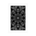 POSTER – MANDALA IPNOTICA IN BIANCO E NERO - NERO E BIANCO - POSTER