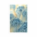 POSTER BLUE DANDELION IN WATERCOLOR DESIGN - FLOWERS - POSTERS