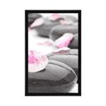 POSTER WELLNESS STONES WITH PETALS - FENG SHUI - POSTERS