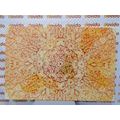 WANDBILD GOLDENES ETHNISCHES MANDALA - BILDER MIT FENG SHUI-MOTIVEN - BILDER