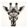 WANDBILD BLICK DER GIRAFFE - WANDBILDER ZEBRAS UND GIRAFFEN - BILDER