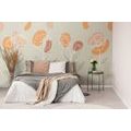 SELF ADHESIVE WALLPAPER MINIMALISTIC FLOWERS IN SUBTLE TONES - SELF-ADHESIVE WALLPAPERS - WALLPAPERS