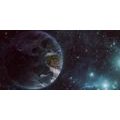 CANVAS PRINT PLANET IN SPACE - PICTURES OF SPACE AND STARS - PICTURES