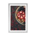 POSTER WITH MOUNT MIXTURE WITH POMEGRANATE - WITH A KITCHEN MOTIF - POSTERS