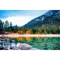 CANVAS PRINT A LAKE IN BEAUTIFUL NATURE - PICTURES OF NATURE AND LANDSCAPE{% if product.category.pathNames[0] != product.category.name %} - PICTURES{% endif %}