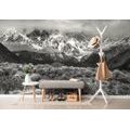 SELF ADHESIVE WALL MURAL UNIQUE BLACK AND WHITE MOUNTAIN LANDSCAPE - SELF-ADHESIVE WALLPAPERS - WALLPAPERS