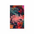 POSTER WITH MOUNT ABSTRACT FLOWERS - ABSTRACT AND PATTERNED - POSTERS