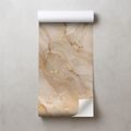 ZELFKLEVEND FOTOBEHANG BEIGE MARMER MET GOUDEN ADERS - MARMER FOTOBEHANG - FOTOBEHANG