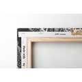 QUADRO MANDALA DECORATIVO CON MERLETTO IN BIANCO E N ERO - QUADRI BIANCO E NERO - QUADRI